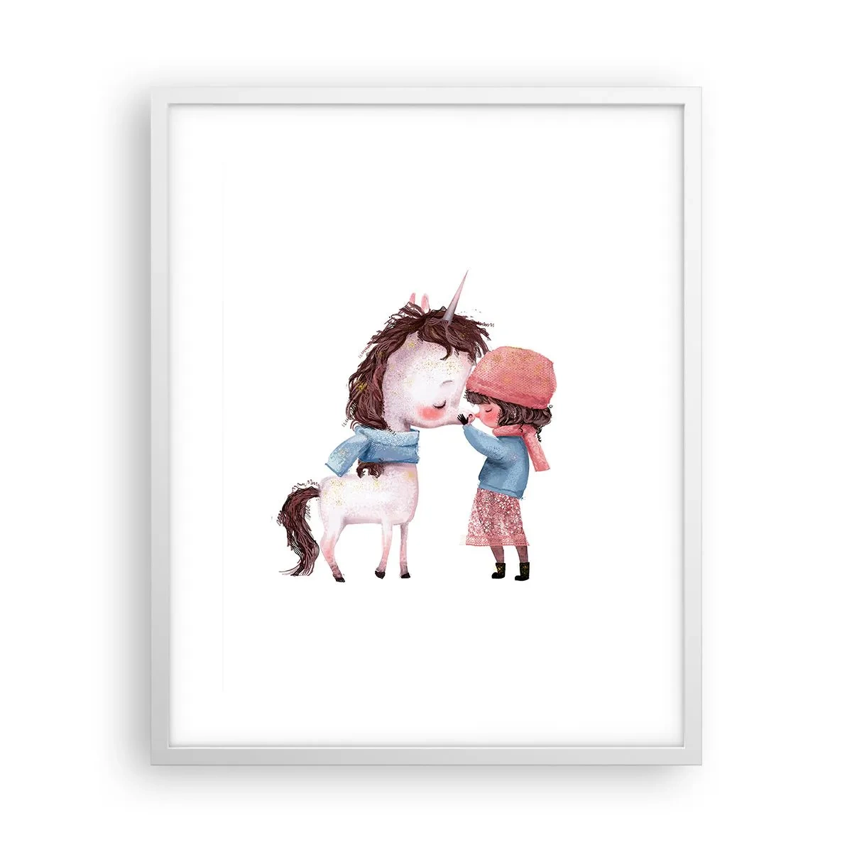 Plakat w białej ramie - Zimowa opowieść - 40x50 cm