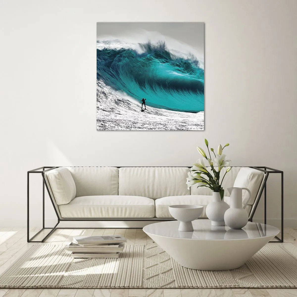 Obraz na szkle - Wyzwanie przyjęte - 40x40 cm