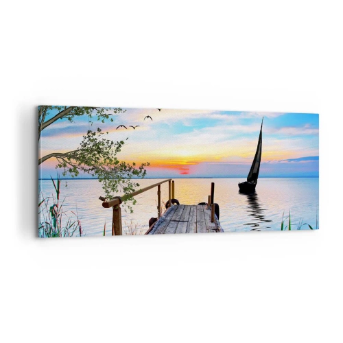 Obraz na płótnie - Dobry wieczór - 100x40 cm