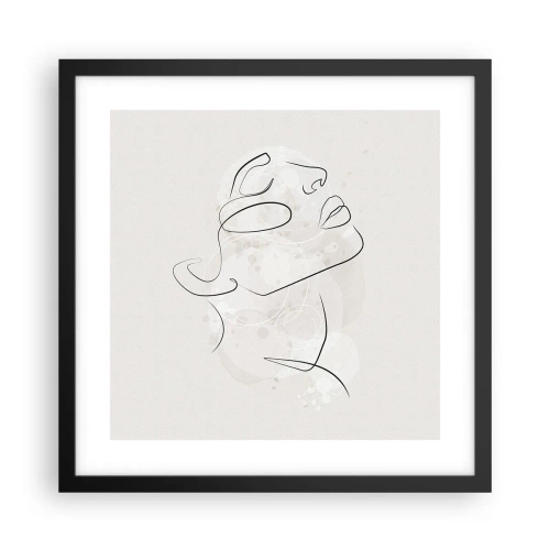 Plakat w czarnej ramie - Zarys marzenia - 40x40 cm