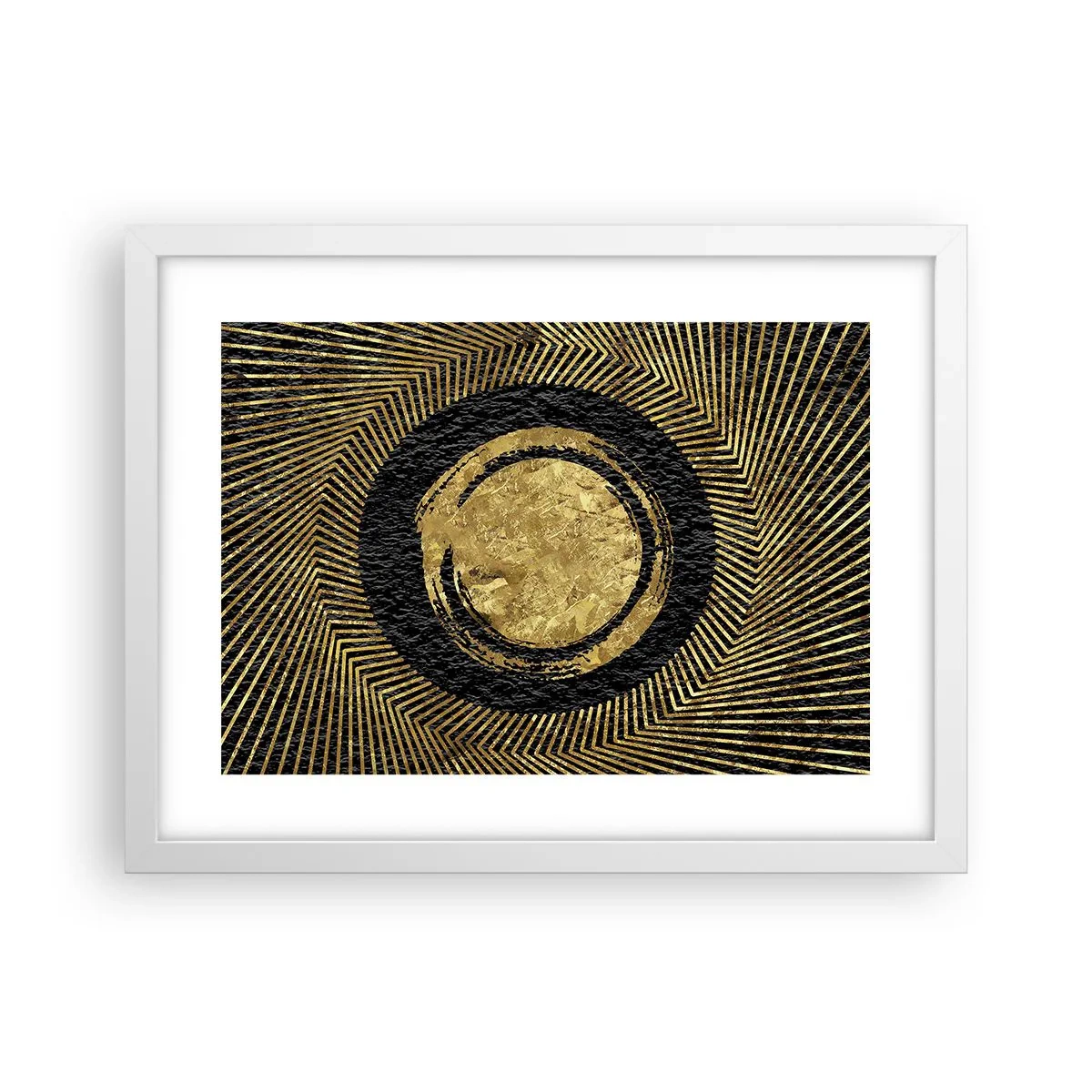 Plakat w białej ramie - Kompozycja glamour - 40x30 cm