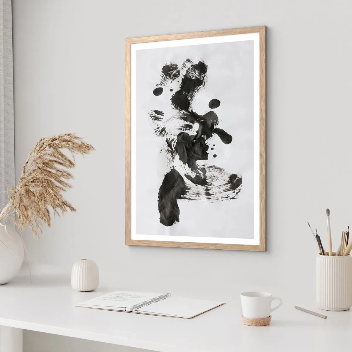 Plakat w ramie jasny dąb - W szaleństwie metoda? - 40x50 cm