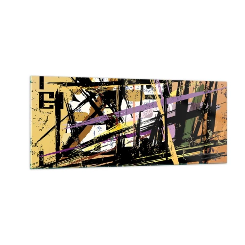 Obraz na szkle - Ostre cięcie - 100x40 cm