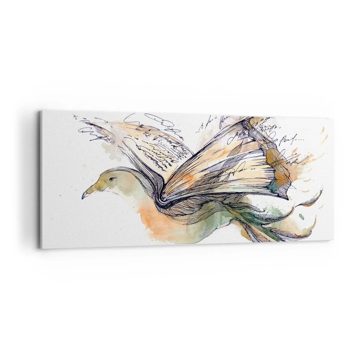 Obraz na płótnie - Na skrzydłach poezji - 100x40 cm