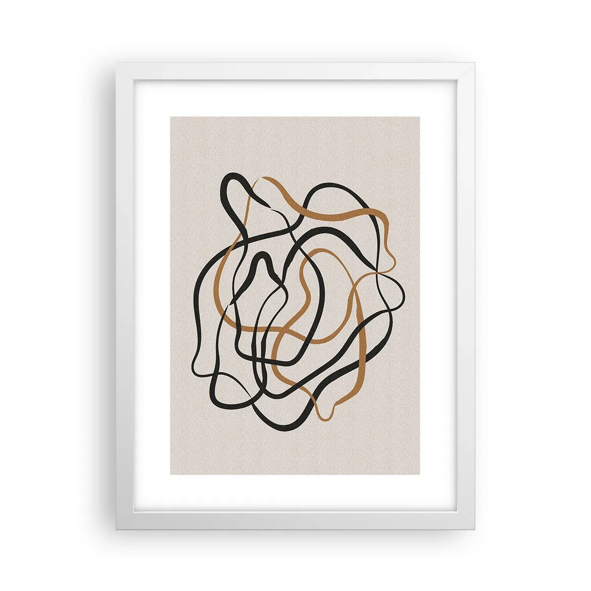 Plakat w białej ramie - Wszystko się pokręciło - 30x40 cm