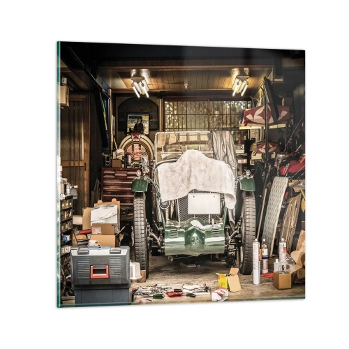 Obraz na szkle - Powrót do przeszłości - 60x60 cm