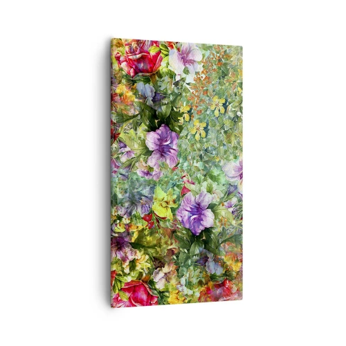 Obraz na płótnie - W kwiaty na zatracenie - 55x100 cm