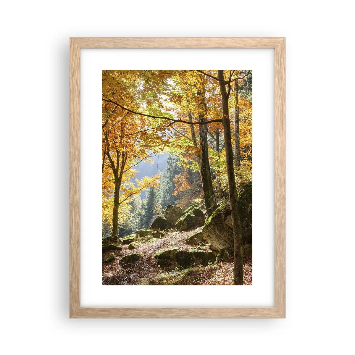 Plakat w ramie jasny dąb - Czas na odpoczynek - 30x40 cm