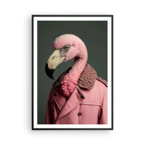 Plakat w czarnej ramie - Prawdziwy elegant - 70x100 cm