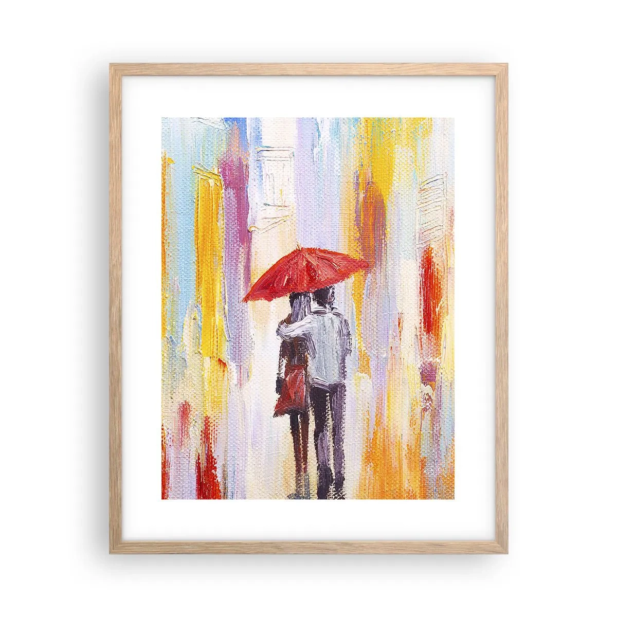 Plakat w ramie jasny dąb - Niech pada dalej - 40x50 cm