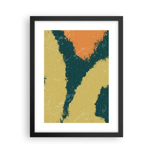 Plakat w czarnej ramie - Abstrakcja – powolnym ruchem - 30x40 cm