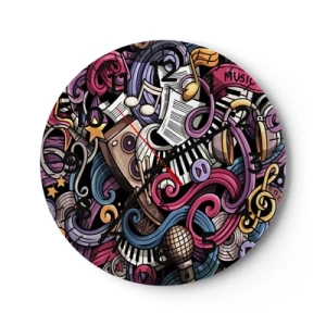 Zegar ścienny - Skomplikowana melodia - 30x30 cm