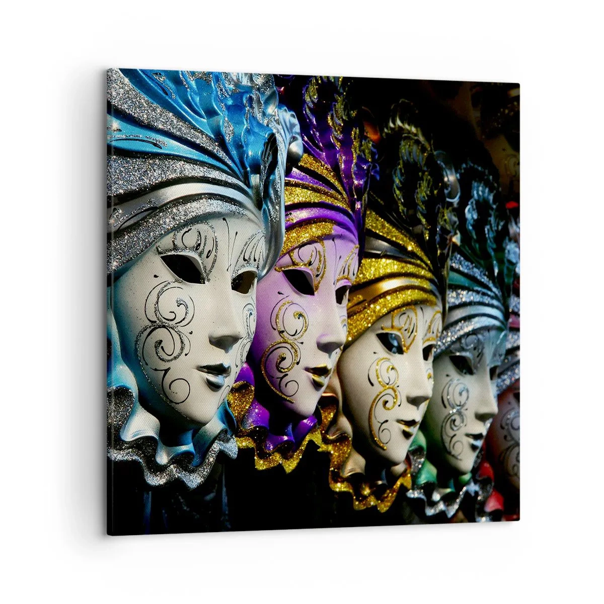 Obraz na płótnie - Tajemnica w złocie i w srebrze - 50x50 cm