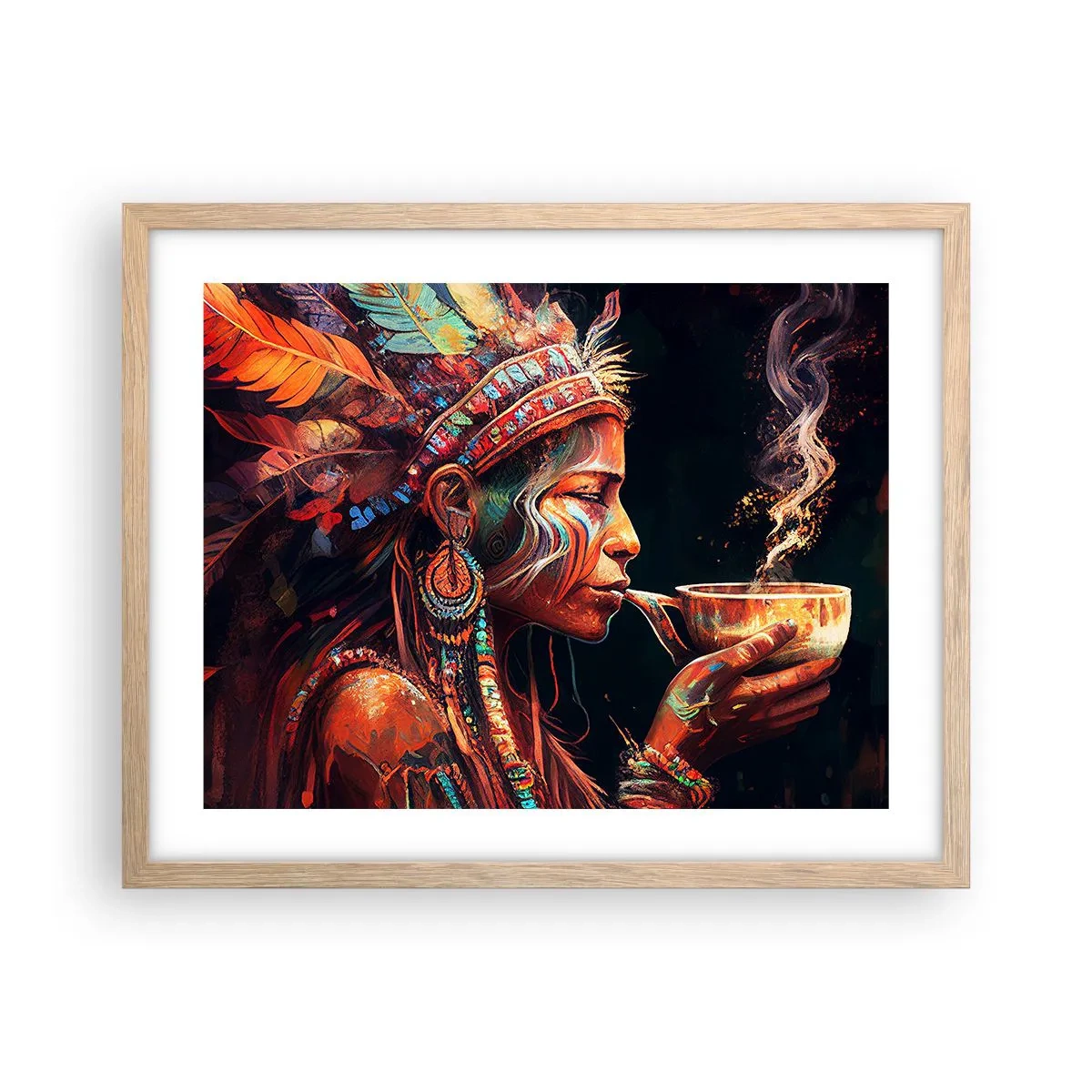 Plakat w ramie jasny dąb - Magiczny rytuał - 50x40 cm