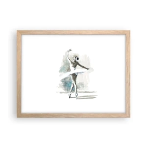 Plakat w ramie jasny dąb - Zaklęta w łabędzia - 40x30 cm