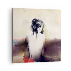 Obraz na płótnie - Łagodne linie, owalne kształty - 50x50 cm