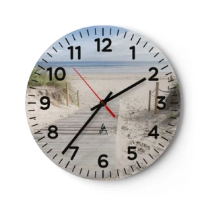 Zegar ścienny - Po horyzont - 40x40 cm