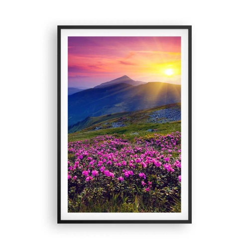 Plakat w czarnej ramie - … A dokoła pachnie kosodrzewina i wonieją zioła - 61x91 cm