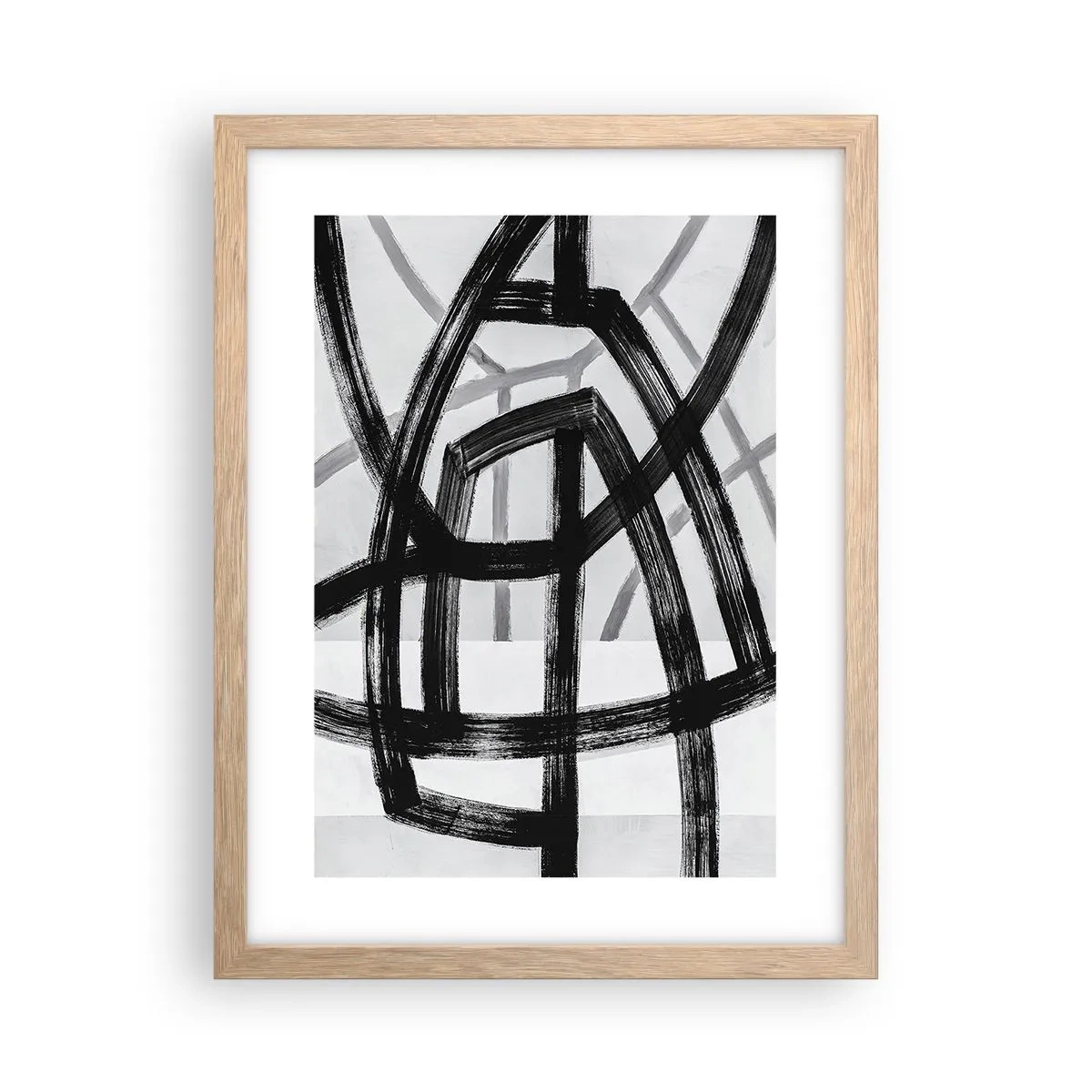 Plakat w ramie jasny dąb - Budowanie głębi - 30x40 cm