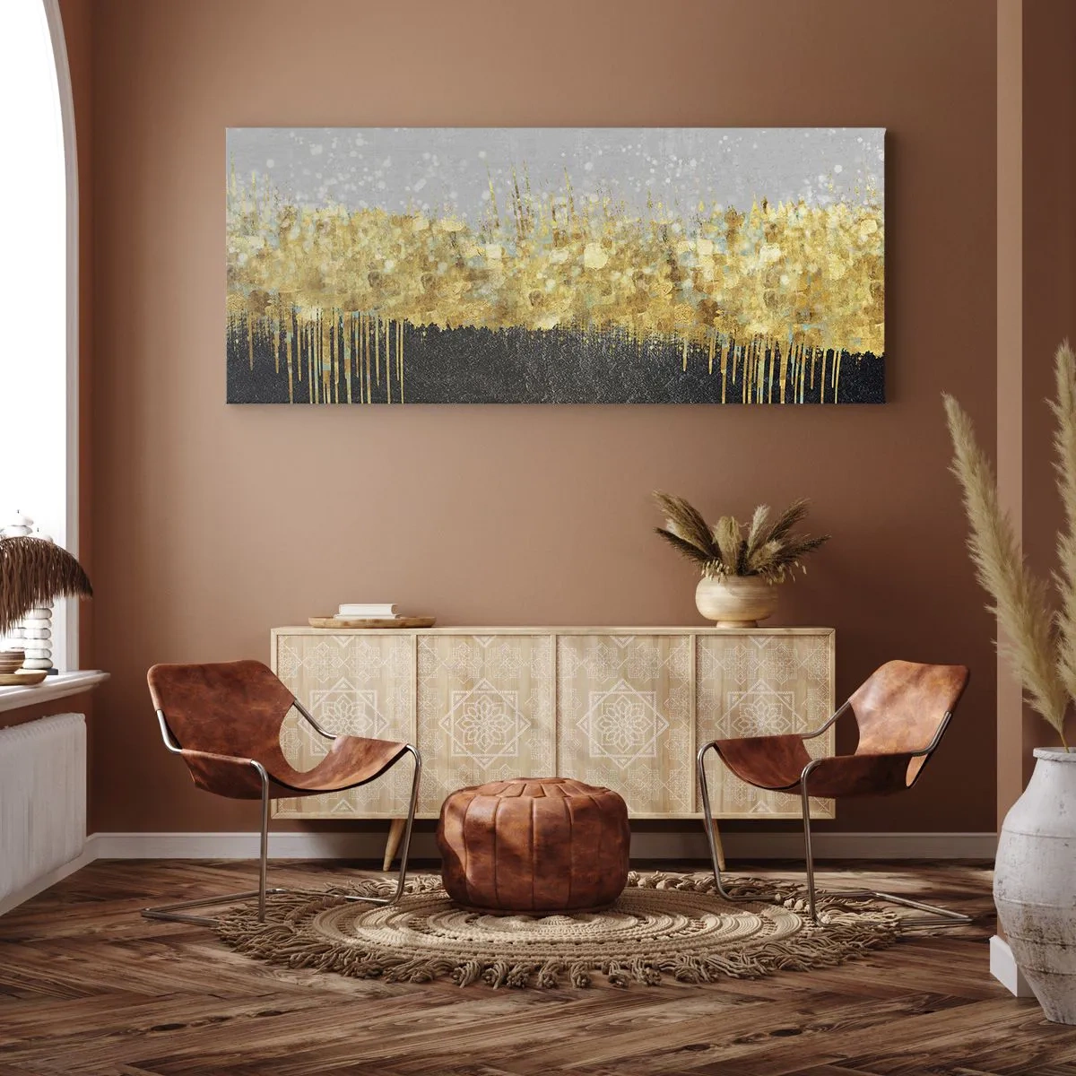 Obraz na płótnie - W głąb i ku górze - 100x40 cm
