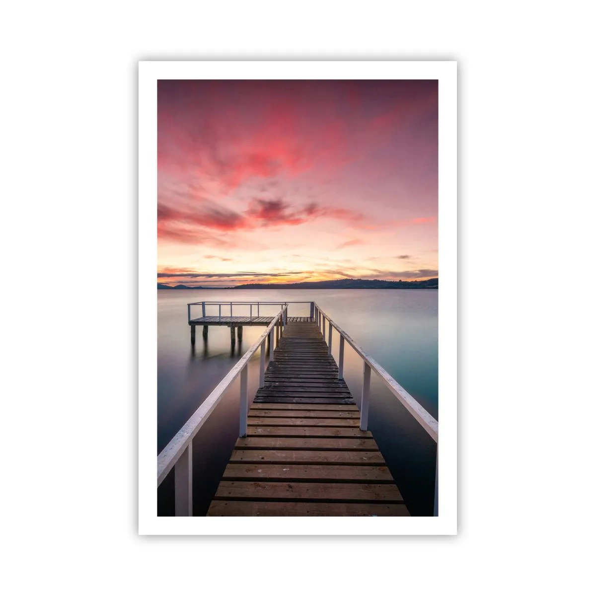 Plakat - Łagodny płomień wieczoru - 61x91 cm