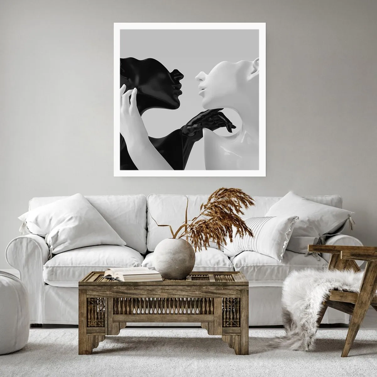 Plakat - Przyciąganie – pożądanie - 40x40 cm