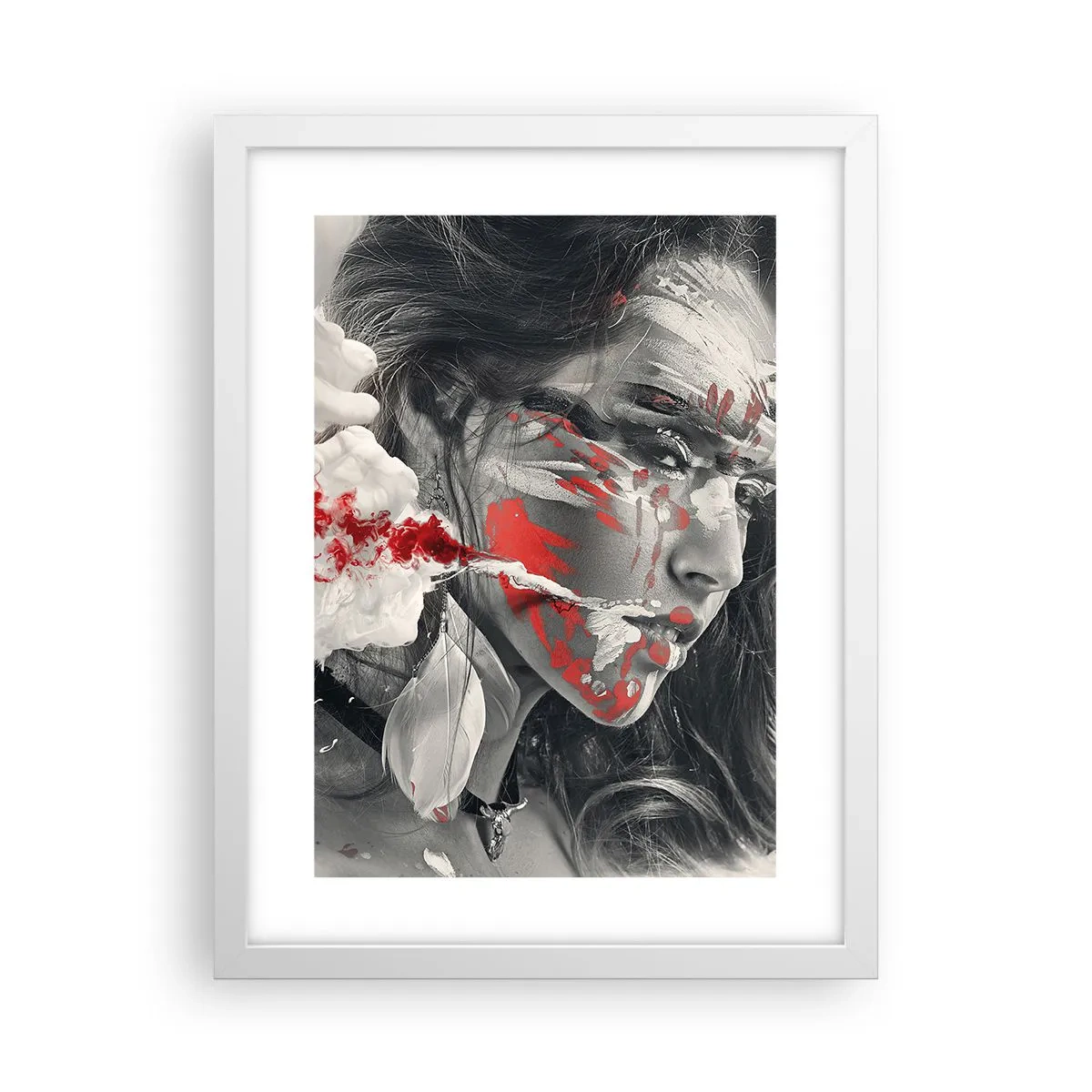 Plakat w białej ramie - W oparach absurdu - 30x40 cm