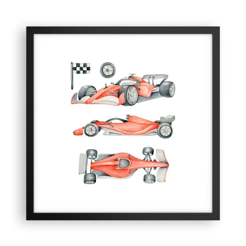 Plakat w czarnej ramie - Doścignąć marzenie - 40x40 cm