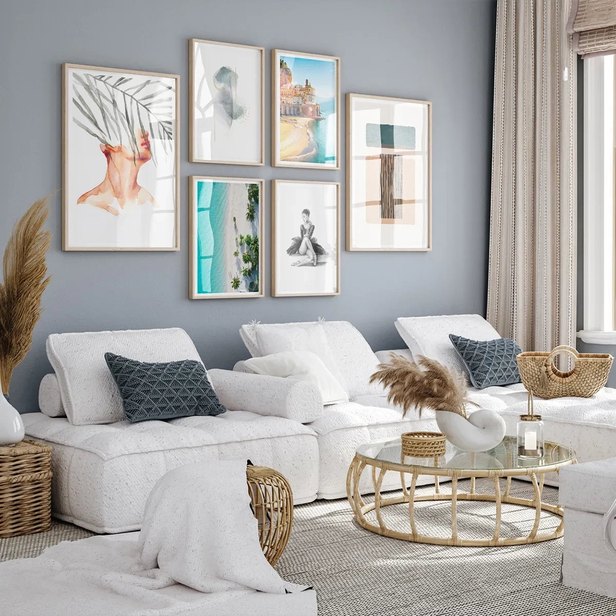 Palm cream - Inspiracja do salonu