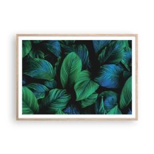 Plakat w ramie jasny dąb - W zielonym tłumie - 100x70 cm