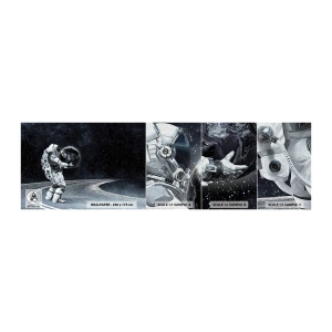 Fototapeta Próbka Premium Canvas - Na Mlecznej Drodze - Kosmos, Astronauta, Fantasy - 100x30 cm
