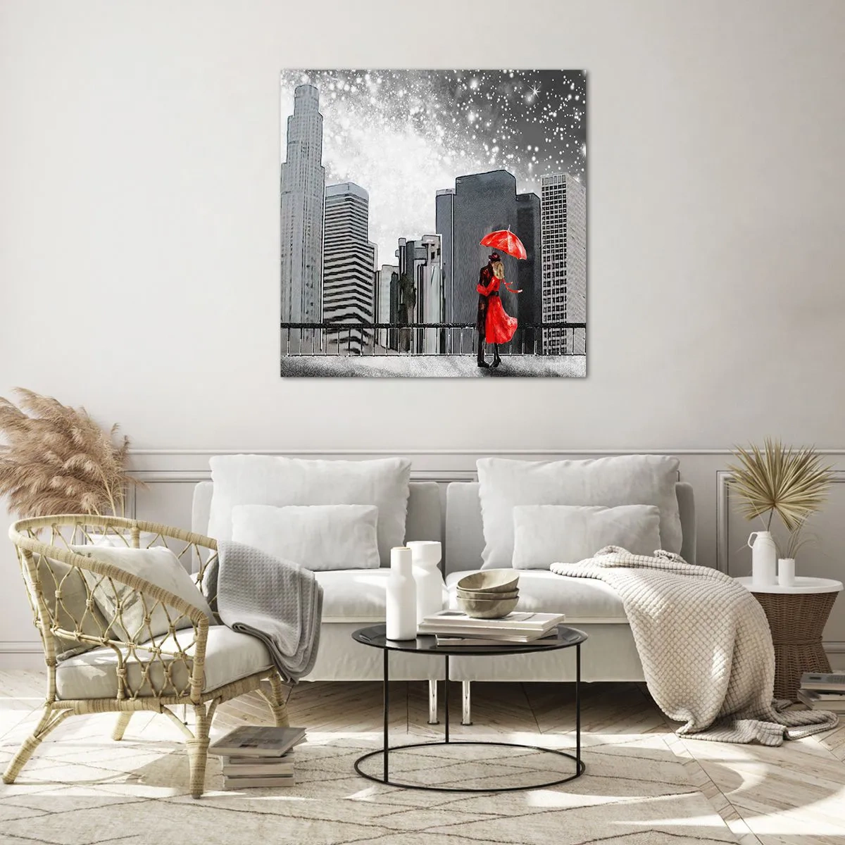 Obraz na szkle - Człowiek nie kamień - 60x60 cm