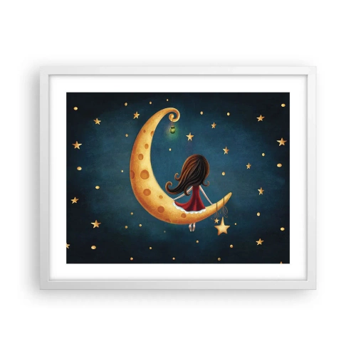 Plakat w białej ramie - Pewnego razu… - 50x40 cm