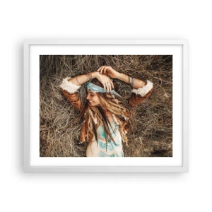 Plakat w białej ramie - W drodze do lata miłości - 50x40 cm