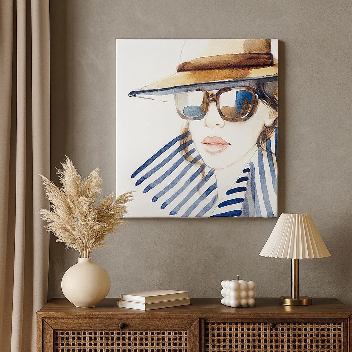 Obraz na płótnie - Floryda wita! - 30x30 cm