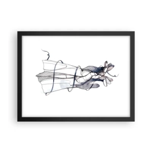 Plakat w czarnej ramie - Studium dotyku - 40x30 cm