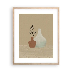 Plakat w ramie jasny dąb - Wazon i jego idea - 40x50 cm
