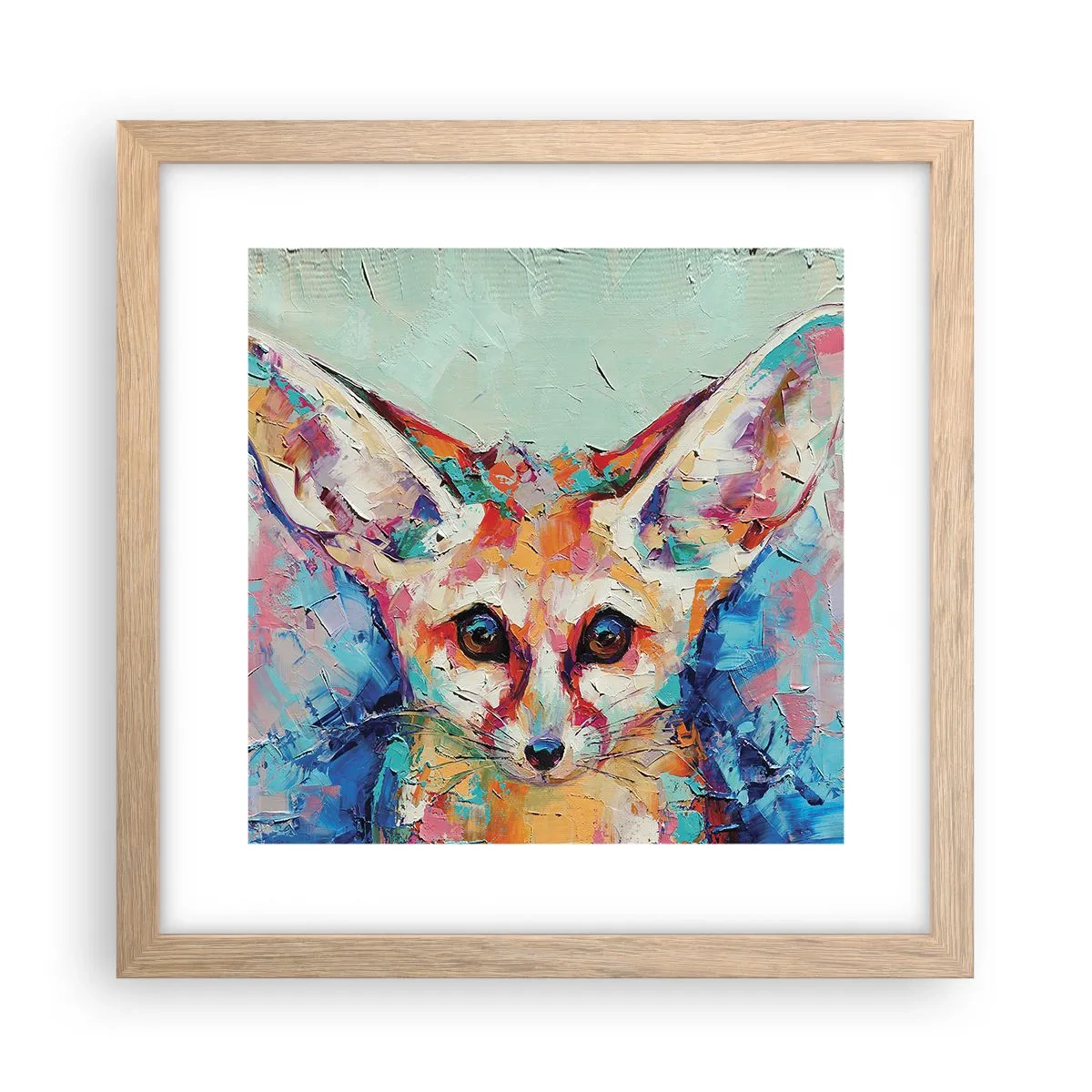 Plakat w ramie jasny dąb - Jesteście na mnie gotowi? - 30x30 cm