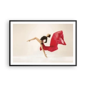 Plakat w czarnej ramie - Czerwone i czarne - 91x61 cm