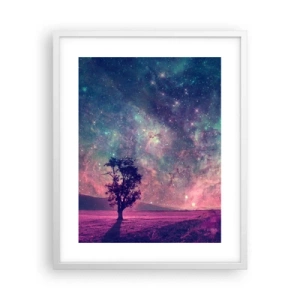 Plakat w białej ramie - Pod magicznym niebem - 40x50 cm