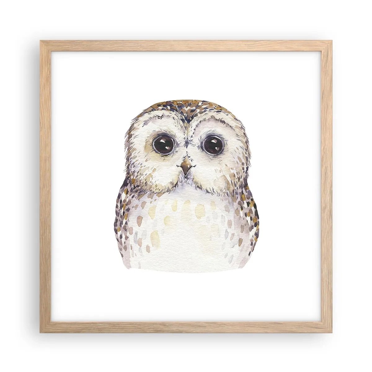 Plakat w ramie jasny dąb - Spójrz mi w oczy - 40x40 cm