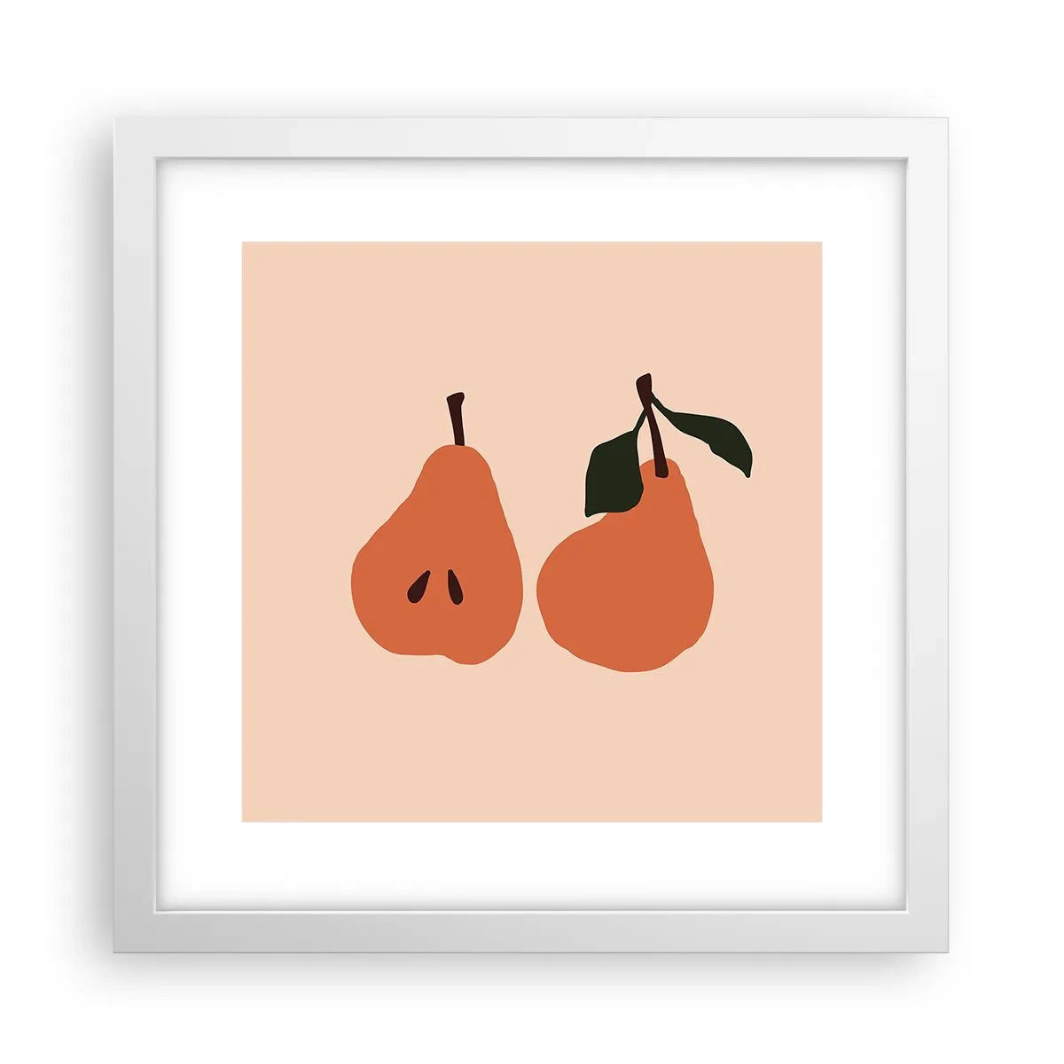 Plakat w białej ramie - Sama słodycz - 30x30 cm