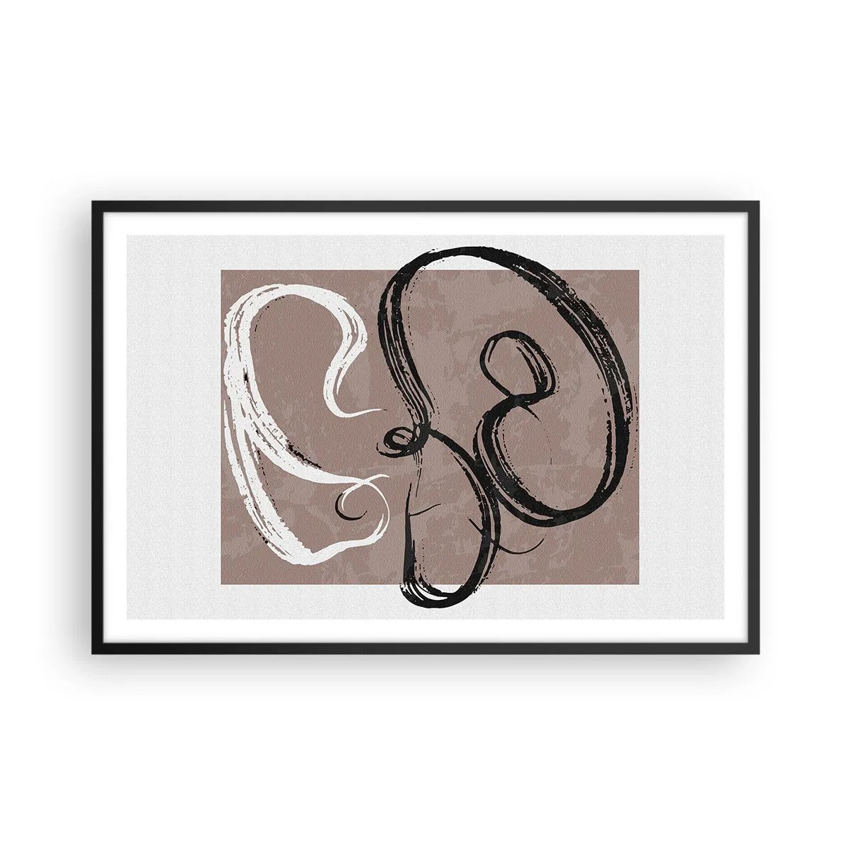 Plakat w czarnej ramie - Kompozycja – poszukiwanie pełni - 91x61 cm