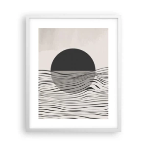 Plakat w białej ramie - Kompozycja połowiczna - 40x50 cm
