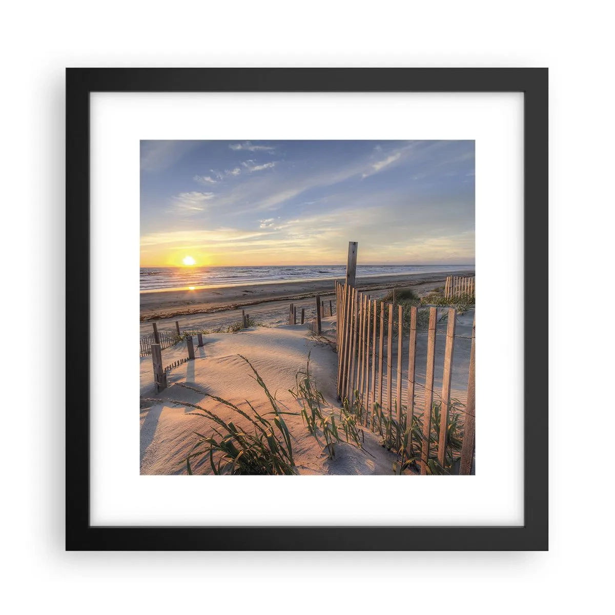 Plakat w czarnej ramie - Blask i cień wiatru - 30x30 cm