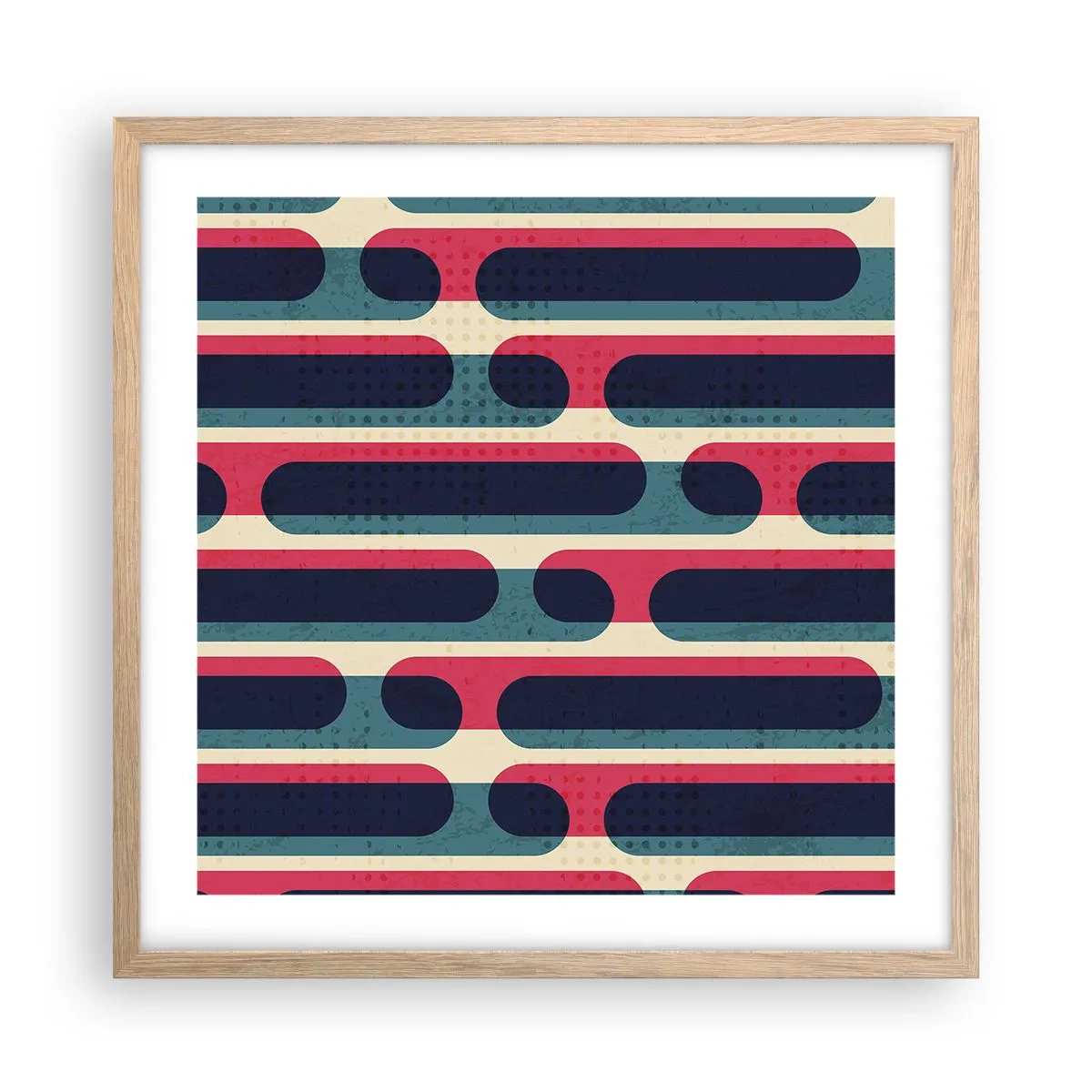 Plakat w ramie jasny dąb - W głąb i do przodu - 50x50 cm