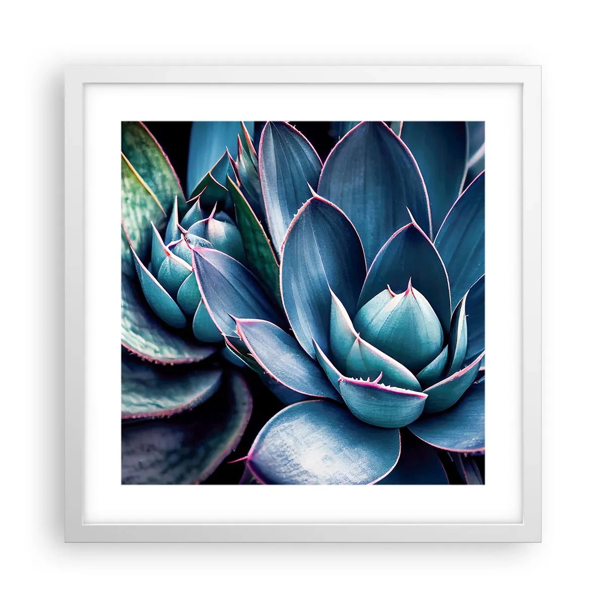 Plakat w białej ramie - Witalna siła - 40x40 cm