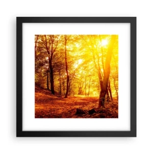 Plakat w czarnej ramie - Ku złotej polanie - 30x30 cm