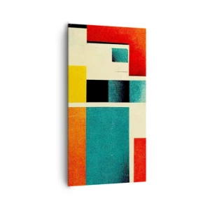 Obraz na płótnie - Abstrakcja geometryczna – dobra energia - 65x120 cm