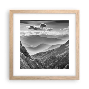 Plakat w ramie jasny dąb - Aż po horyzont - 30x30 cm